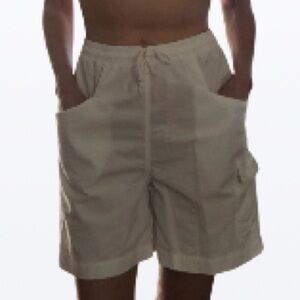 Women’s cotton white size medium cargo high waisted shorts